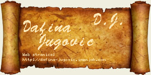 Dafina Jugović vizit kartica